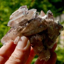 3.25in DT Floater Red Phantom Pyramid Hematoid Quartz Crystal Cluster, Specular