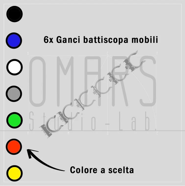 6x GANCI A MOLLE PER ZOCCOLO BATTISCOPA CUCINA CLIP RESISTENTI KIT 6 GANCIO - Immagine 3 di 4