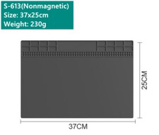 37X25cm Silicone Insulation Pad Thermostable Anti-corrosive Watch Repair S-613