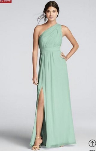 NWT Davids Bridal Long Chiffon Dress 