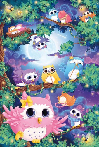 In the Owl Forest Schmidt Games 200 Pieces Puzzle Children Patience Game 56131 - Picture 4 of 9