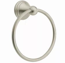 Moen Preston Towel Ring in Spot Resist Brushed Nickel - DN8486BN