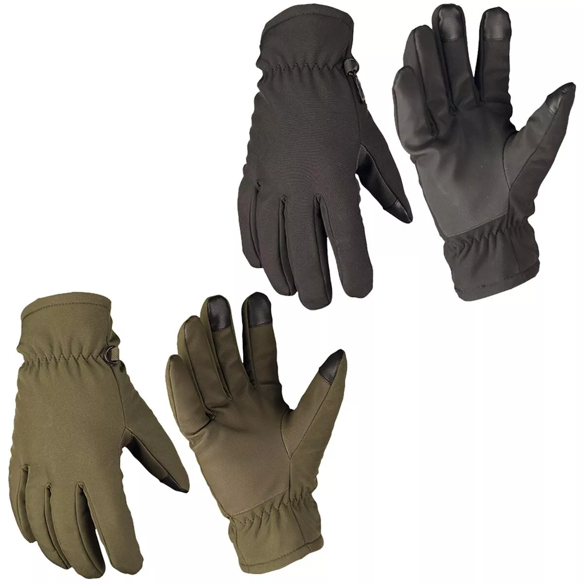 Mil-Tec Mens Softshell Gloves Thinsulate Warm Lightweight Military Army  Airsoft