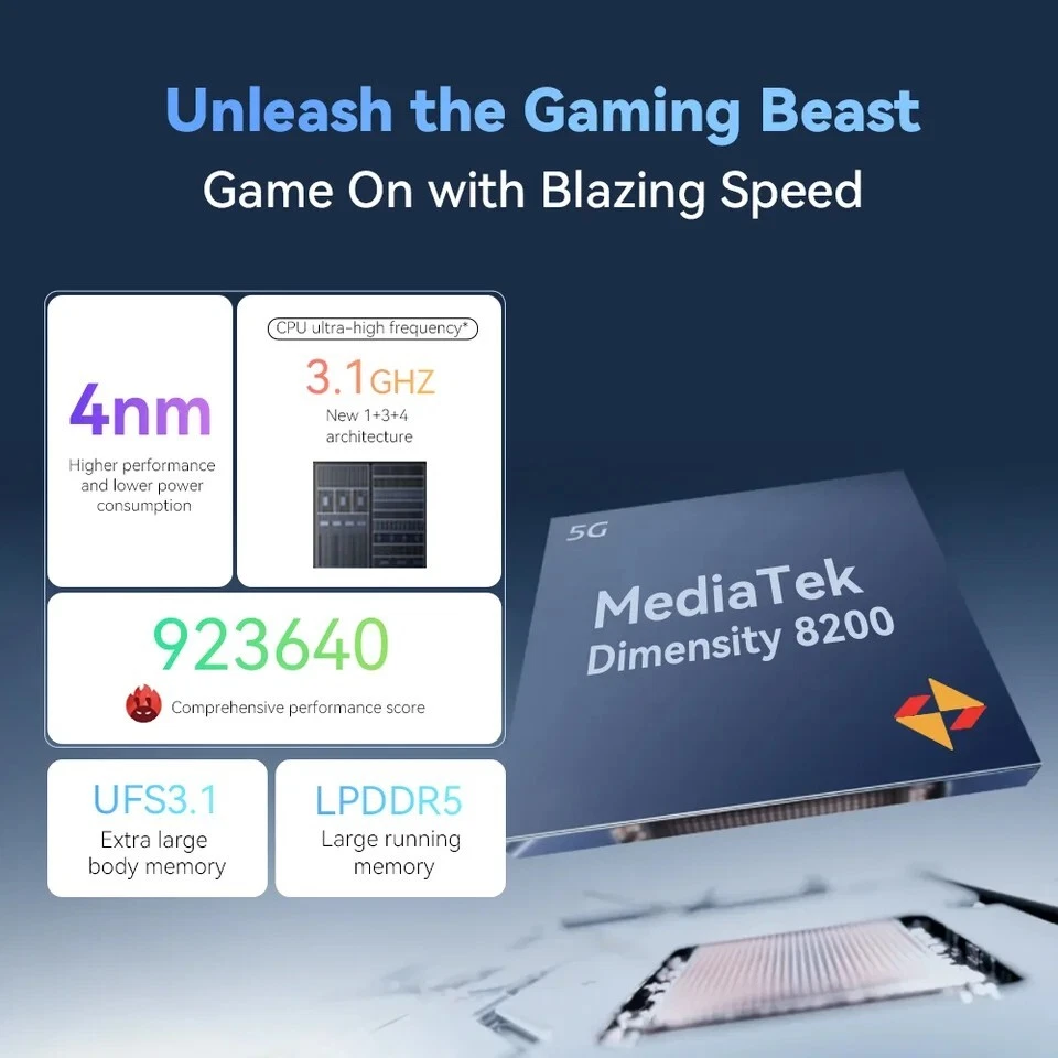 CUBOT MAX 5  6.95" 144Hz Large screen 5G Gaming Smartphone 24GB/256GB 100MP NFC - Image 2 of 4