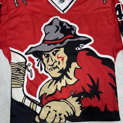 JTA ガモア陸上ユニフォーム　貴重シングレット Super Rare #1/1 Jim Chesnut Topeka Scarecrows Hockey Jersey Size