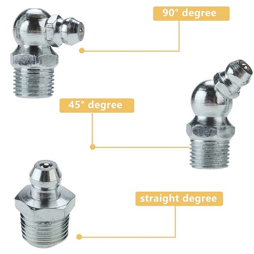 Grease Gun Coupler High Pressure Quick Release Lock Nozzles w/Hose For 1/8"NPT - Picture 7 of 18