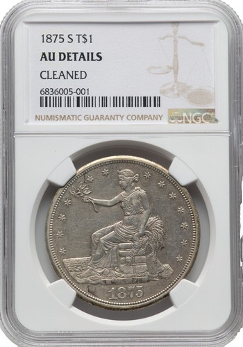 米国　1875年 TRADE DOLLAR 1875 CC USA SILVER TRADE DOLLAR $1 XF-AU COIN | eBay