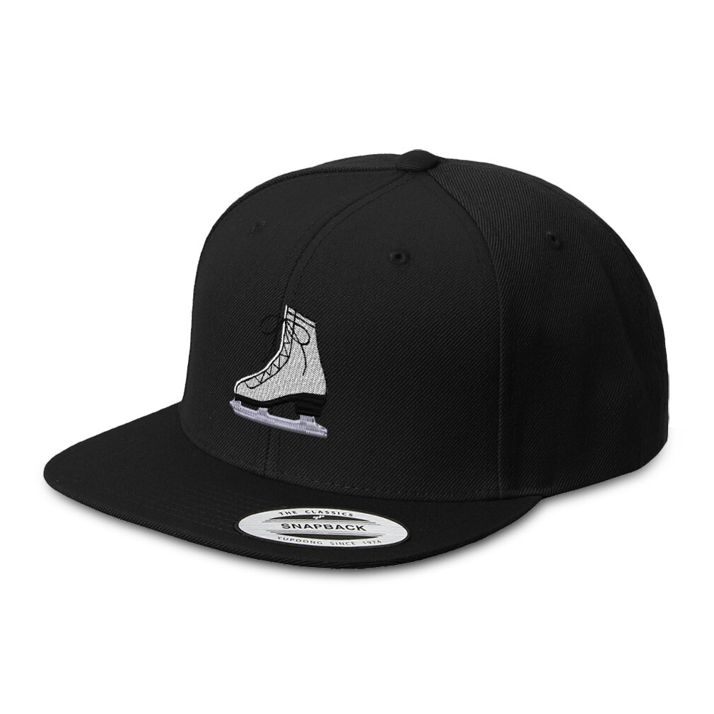 Flat Bill Trucker Hat Ice Skate Olympics Snapback Baseball Cap for Men and Women