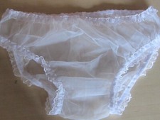 NYLON SEE THROUGH PANTIES/KNICKERS NYLON SIZE SIZE W 28-40  INCH  NO 1