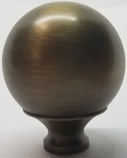 SMALL 1-3/4" ANTIQUE BRASS bed ball finial post cannon frame rail antique old 