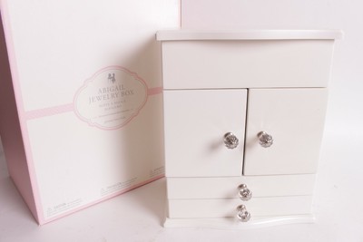 Nwt Pottery Barn Kids Abigail Jewelry Box Dresser Simply White Ebay