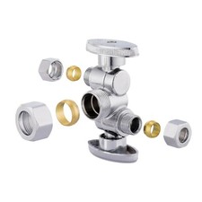 EFIELD 10PCS 1/4 Turn Dual Shut Off Compressi...