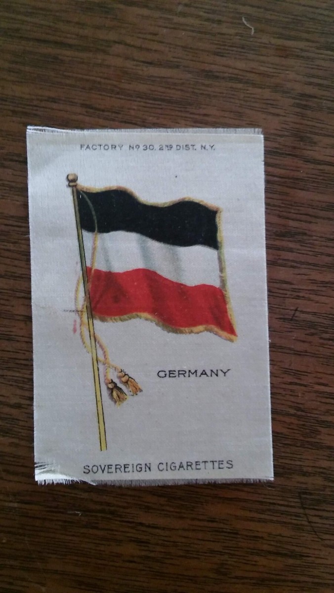 how much are sovereign dual cigarettes 1910 Sovereign TobaccoCigarettes Silk Flag, Germany 2