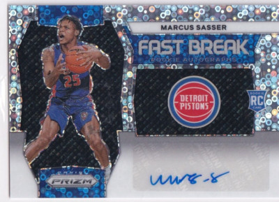 2023-24 Panini Prizm NBA No. FBR-SAS Marcus Sasser Rookie Auto Fast Break