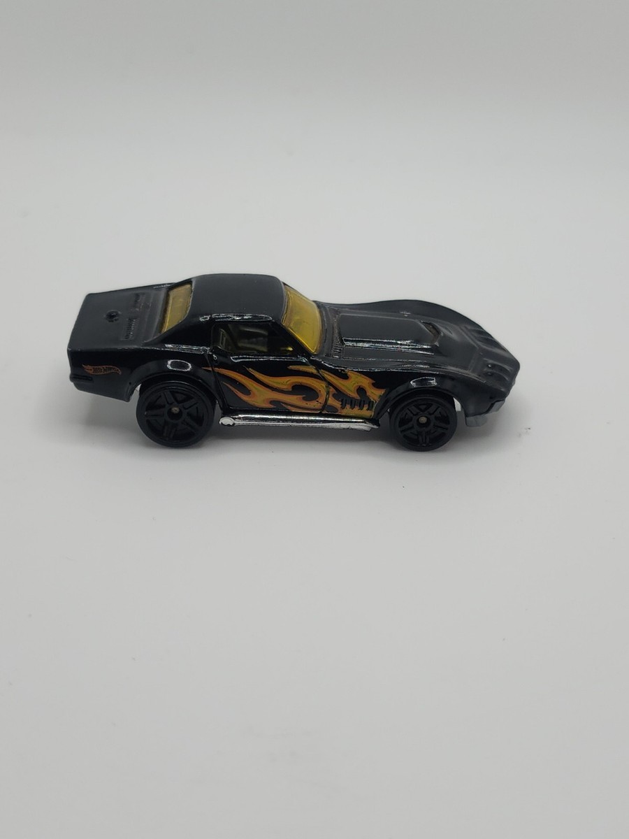 Hot Wheels '69 COPO Corvette black with yellow flames | eBay
