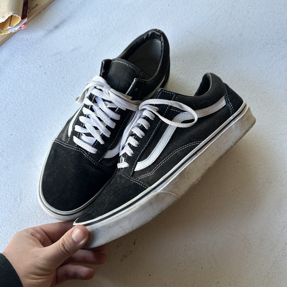 Size 11 VANS Old Skool Stacked Black Canvas