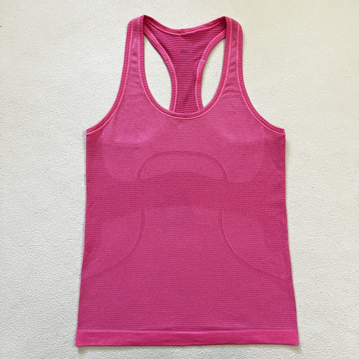 lululemon大人気カラー リブ編み タンクトップ ピンク size6 lululemon大人気カラー リブ編み タンクトップ ピンク size6