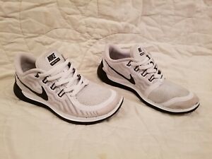 nike free 5.0 womens black and white