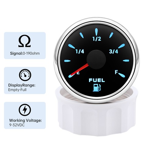 5 Gauge Set 85mm GPS Speedometer 0-200KM/H COG Trip Gauge With 52mm Fuel Gauge - Picture 13 of 18