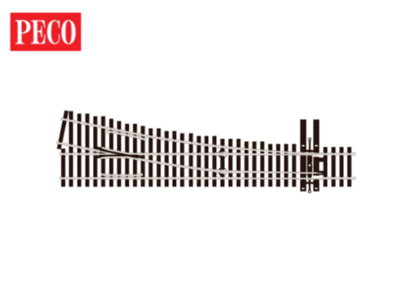 Peco SL8351 HO Gauge Code 83 No 5 R/H Insulfrog Turnout