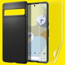 For Google Pixel 7 Pro Fast Ship Hydrogel Screen Protector Premium Real TPU Case