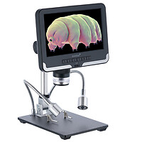 Levenhuk DTX RC2 Digital microscope Black Grey Metal LCD 17.8 cm (7") 76822