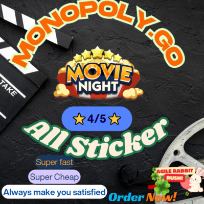  Monopoly.Go  MOVIE NIGHT  4/5 Fast sent  Cheap 