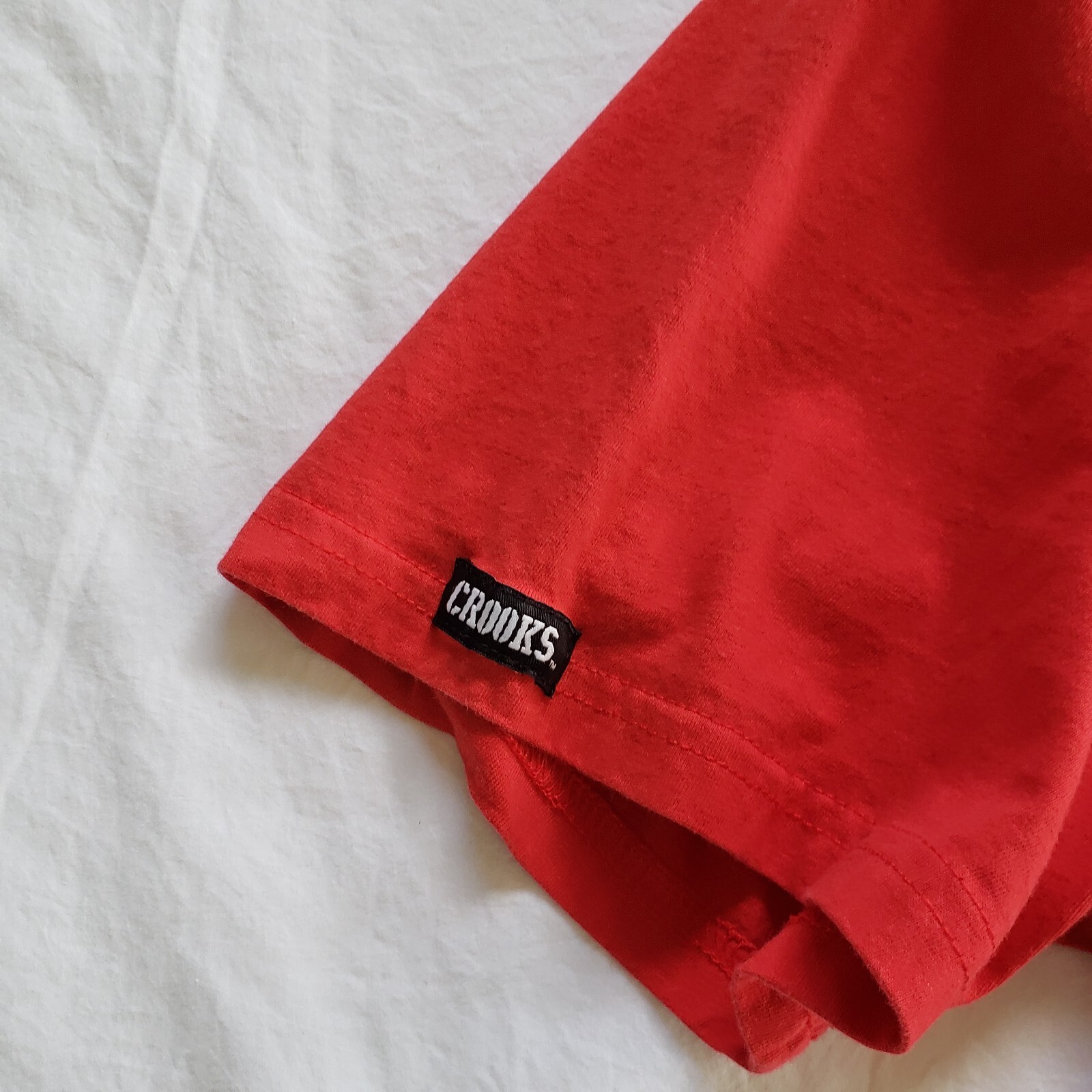 FILA Crooks & Castles Death Row Records Core Graphic T Shirt Rossa Uomo 2XL Hip Hop