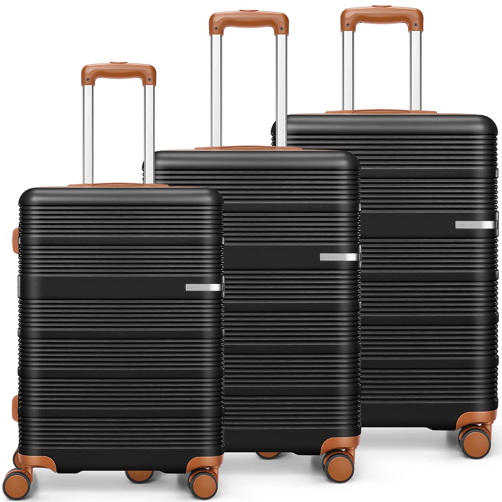ABS+PC Luggage Set 3 Piece 20'' 25'' 29'' Hardshell Suitcase with Spinner Wheels