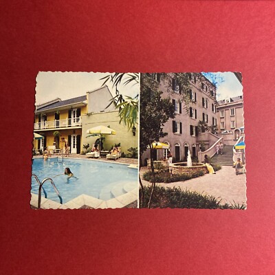 (1) Vintage Postcard The De La Poste Motor Hotel New Orleans, Louisiana