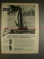 1960 Rollei Rolleiflex F Camera Ad, Ample Negative Size