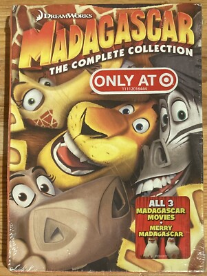 SEALED UNOPENED Madagascar The Complete Collection DVD 4 Disc Set