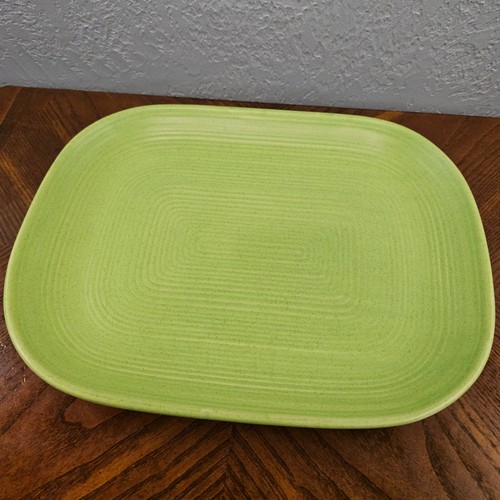 Royal Stone Royal China 60s Green Coupe Platter/Salad Plates Stoneware Ovensafe - Picture 7 of 22