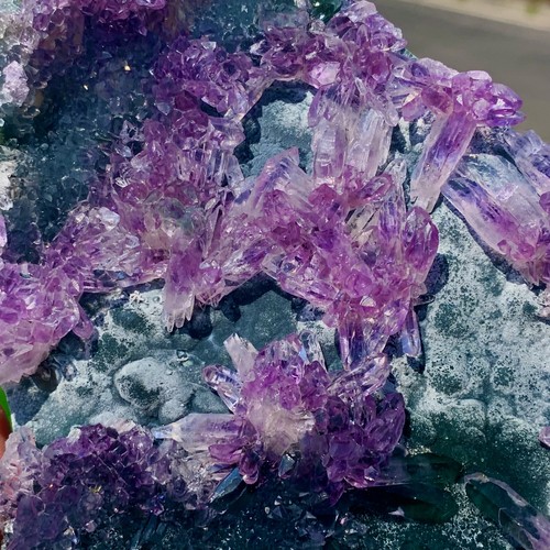 310G Natural Vision Amatista Cuarzo Racimo Cristal Mineral Espécimen Curación - Imagen 4 de 23