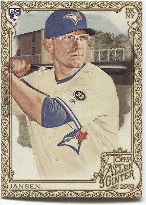 DANNY JANSEN RC  2019 Allen & Ginter GOLD BORDER Hot Box -TORONTO BLUE JAYS- #69