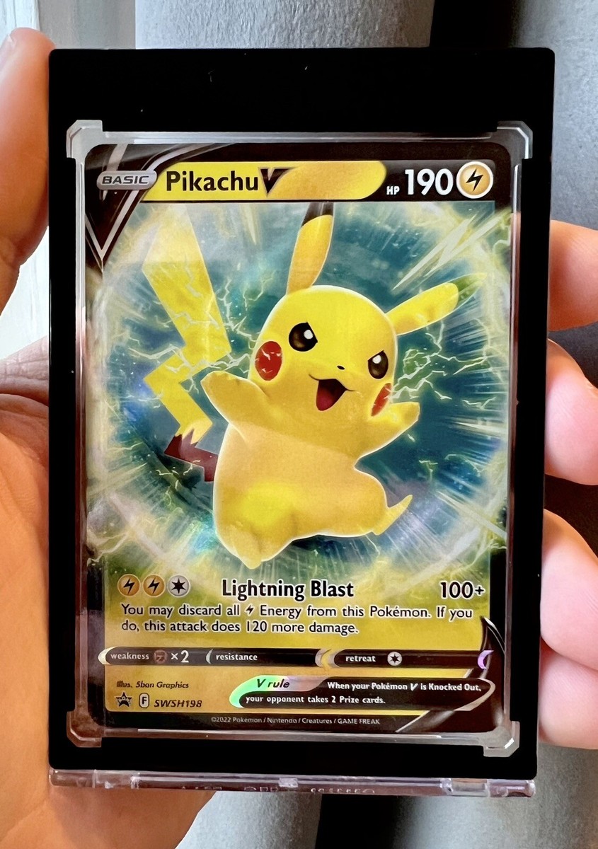 2022 Pikachu V Pokemon Black Star Promo Full Art Card #SWSH198 198