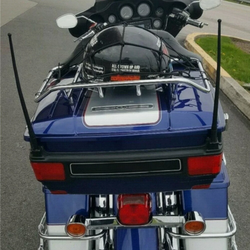 Honda 13" Inch 2-pack Black Whip AM/FM/XM/CB Power Rod Radio Antennas Mast For HA CB Motorcycles - Foto 5