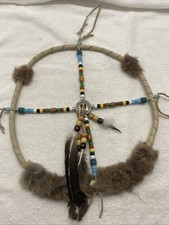 Hand Made Dream Catcher Beads Feathers 12  