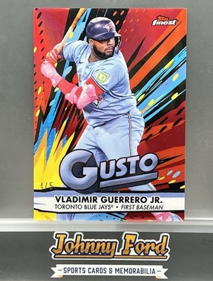Vladimir Guerrero Jr. 2025 Topps Finest Gusto Red Refractor #4/5 Blue Jays #G-20