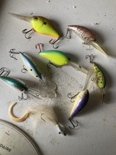 Bass Crankbaits Fishing Lures with Weights Hooks and Box Fishing Tackle