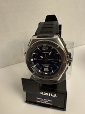 Men s Casio Illuminator Sports Watch Blue Dial WR 100m w/ Black Strap New