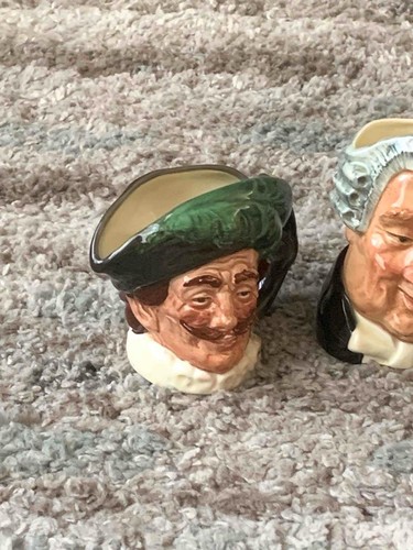 Lot of (4) Vintage Royal Doulton 3-1/4" - 3-3/4" Character Toby Mug Jugs - Picture 3 of 13