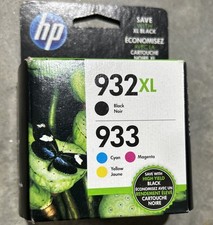 HP 932XL/933 N9H62FN Cyan/Black/Magenta/Yellow Ink Cartridge Exp Aug 2020 New