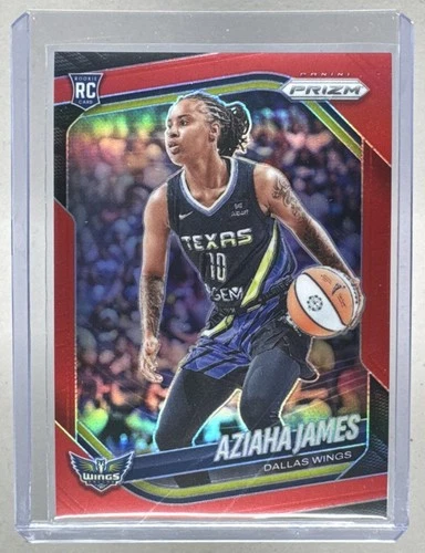 Aziaha James 2025 Panini WNBA Prizm #83 Red Rookie RC /299