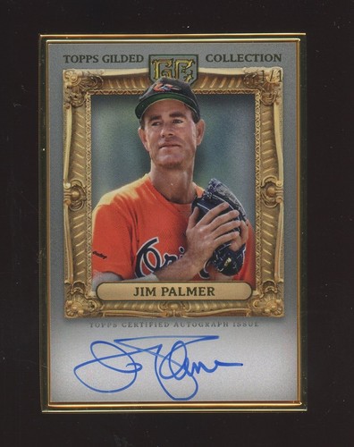 2024 Topps Gilded Chrome Jim Palmer Hall Of Famers Framed Auto Platinum 1/1