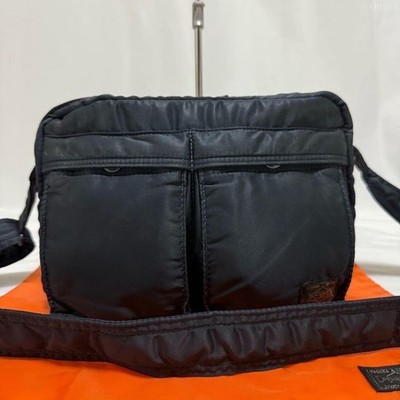 PORTER TANKER Yoshida Kaban Schultertasche Umhängetasche marineblau Nylon aut...