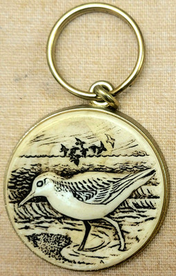Sandpiper Bird Keychain Ocean New Key Chain Sea Car Auto