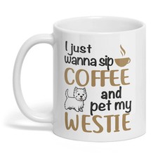 Westie Dog Mug ,West Highland White Terrier,Poltalloch Terrier,Roseneath,Mugs