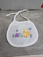 New Newborn Embroidered Baby Bib Snail Chick Happy Easter Baby Animals