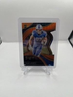2023 Panini Select - Premier Level Sam LaPorta #106 Orange Prizm Die-Cut /399...